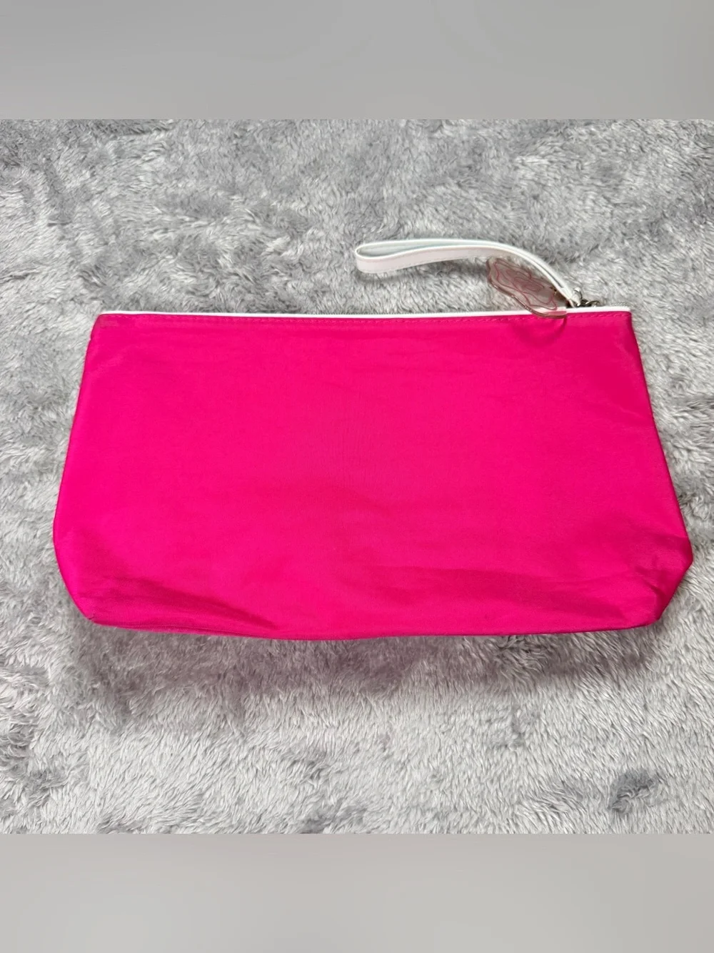 Lancome Pink and Fuchsia Paris Print Wristlet